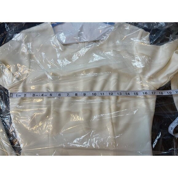 Cremieux White Long Sleeved Sheath Dress Sz 6 - Picture 8 of 9